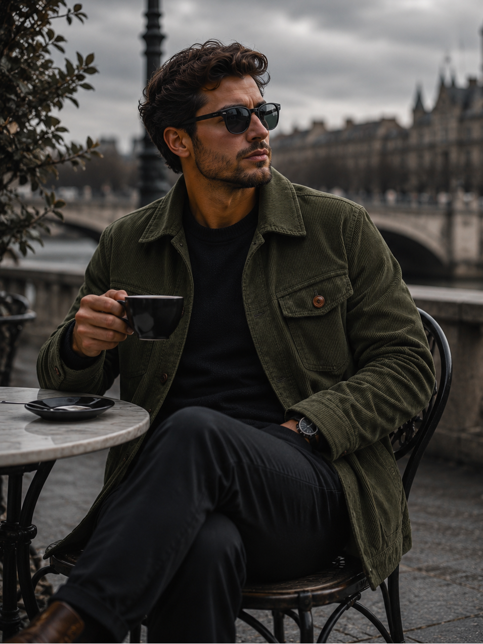 Men's Plus Size Vintage Corduroy Casual Jacket